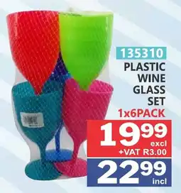 Arrow Cash And Carry Plastic Wine Glass Set offer