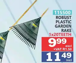 Arrow Cash And Carry ROBUST PLASTIC GARDEN RAKE offer