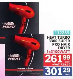 Arrow Cash And Carry Heat turbo 3300 super pro hair dryer offer
