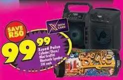 Shoprite Mini - xceed pulse cylinder/disco/ graffiti bluetooth speaker offer