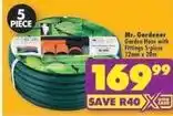 Shoprite Garden hose with fittings 5-piece 12mm x 20m offer