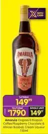 Shoprite Amarula - original/ethiopian coffee/raspberry chocolate & african baobab cream liqueur 750ml offer