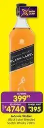 Shoprite Johnnie walker - black label blended scotch whisky 750ml offer