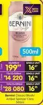 Shoprite Bernini - classic/blush/amber spritzer cans offer