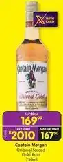 Shoprite Captain morgan - original spiced gold rum 750ml offer