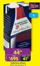 Shoprite Robertson winery - natural sweet red offer