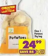 Shoprite Potatoes offer