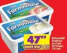 Shoprite Farmhouse - ice cream offer