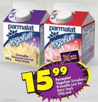 Parmalat - yogofun granadilla flavoured low fat dairy snack