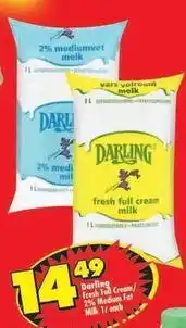 Shoprite Darling - fresh full cream milk / 2% medium fat milk offer
