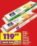 Shoprite Clover - cheddar / gouda flavoured full cream processed cheese slices offer