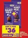 Shoprite Cadbury - dairy milk milk chocolate + whole nut offer