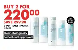 Woolworths 2-Ply Toilet Paper 18-Pack offer