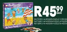 Supa Store Butterfly A4 Wooden Puzzle offer