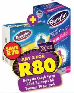 Shoprite Benylin Cough Syrup offer