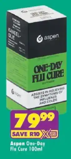 Shoprite Aspen One-Day Flu Cure offer