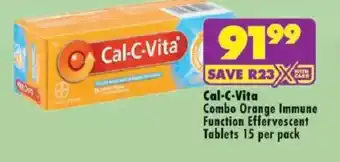 Cal-C-Vita Combo Orange Immune Function Effervescent Tablets