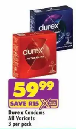 Shoprite Durex Condoms offer