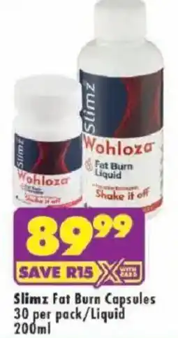 Shoprite Slimz Wohloza Fat Burn Liquid offer