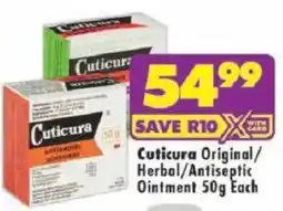 Shoprite Cuticura Original/Herbal/Antiseptic Ointment offer