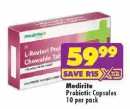 Shoprite Medirite Probiotic Capsules offer