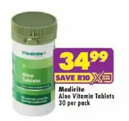 Shoprite Medirite Aloe Vitamin Tablets offer