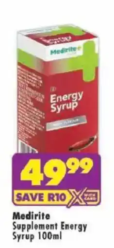 Shoprite Medirite Supplement Energy Syrup offer