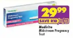 Shoprite Medirite Midstream Pregnancy Test offer