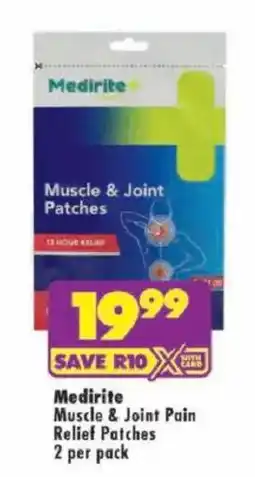 Shoprite Medirite Muscle & Joint Pain Relief Patches offer