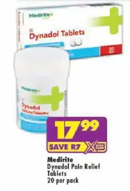 Shoprite Medirite Dynadol Pain Relief Tablets offer