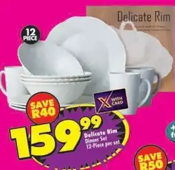 Shoprite Delicate Rim Dinner Set offer