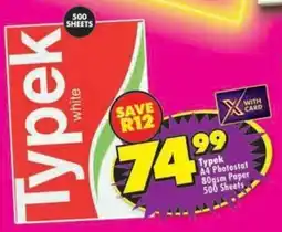 Shoprite Typek white offer