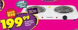 Shoprite Essentials Double Spiral Hotplate offer