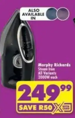 Shoprite Morphy Richards Steam Iron offer
