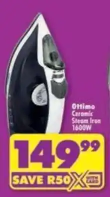 Shoprite Ottimo Ceramic Steam Iron offer