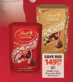 Checkers Lindt Lindor Chocolate Balls offer