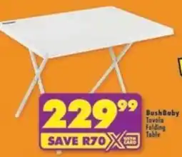 Shoprite BushBaby Folding Table offer
