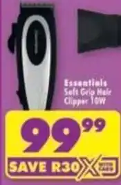 Shoprite Essentials Soft Grip Hair Clipper 10W offer