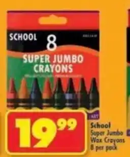 Shoprite School Super Jumbo Wax Crayons offer