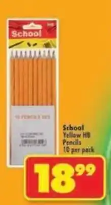 Shoprite School Yellow HB Pencils offer