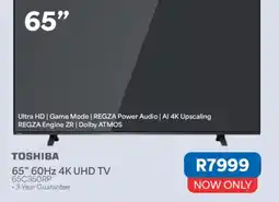 OK Furniture TOSHIBA 65" 60Hz 4K UHD TV offer