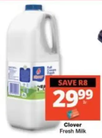Checkers Clover Fresh Milk offer