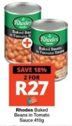 Checkers Rhodes Baked Beans in Tomato Sauce offer