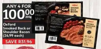 Oxford Freshmarket Oxford Smoked Back or Shoulder Bacon offer