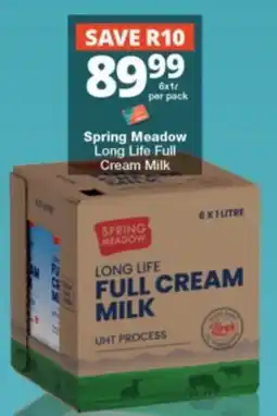 Checkers Spring Meadow Long Life Full Cream Milk offer