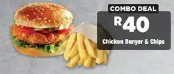OK MiniMark Chicken Burger & Chips offer