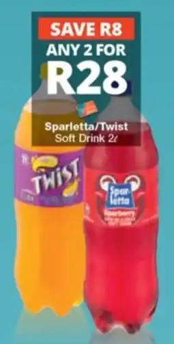 Checkers Sparletta/Twist Soft Drink offer