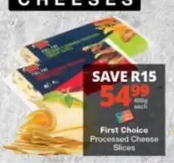 Checkers First Choice Processed Cheese Slices offer