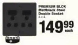 Build It PREMIUM BLCK Mattblack Steel Double Socket offer