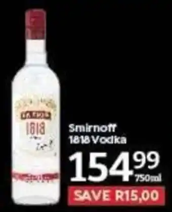 Oxford Freshmarket Smirnoff 1818 Vodka offer
